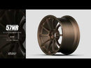 Gram Lights 57NR 18X9.5 +12 5-114.3 Dark Bronze Wheel