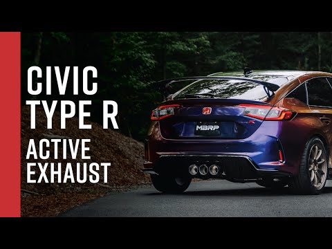 MBRP 23-24 Honda Civic Type R 2.0L T304 SS 3in Cat-Back Exhaust Triple Center Outlet w/ Carbon Tips (S49023CF)