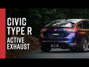 MBRP 23-24 Honda Civic Type R 2.0L T304 SS 3in Cat-Back Exhaust Triple Center Outlet w/ Carbon Tips (S49023CF)