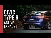 MBRP 23-24 Honda Civic Type R 2.0L T304 SS 3in Cat-Back Exhaust Triple Center Outlet w/ Carbon Tips (S49023CF)