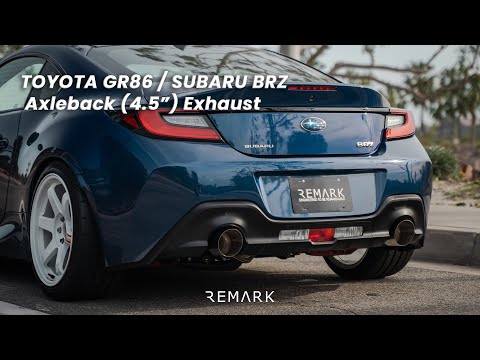 Remark 2022+ Subaru BRZ/Toyota GR86 Axle Back Exhaust w/Titanium Single Wall Tip (RO-TTZ8-S)