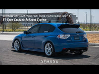 Remark 08-14 Subaru WRX / STI Hatch Cat-Back Exhaust R1 Spec Single Exit Stainless Steel (RK-C1076S-02)