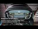 Observación Honda Civic Si FE1 Sport Touring 2022+ (Link Loop) Escape Catback con punta de acero inoxidable quemado