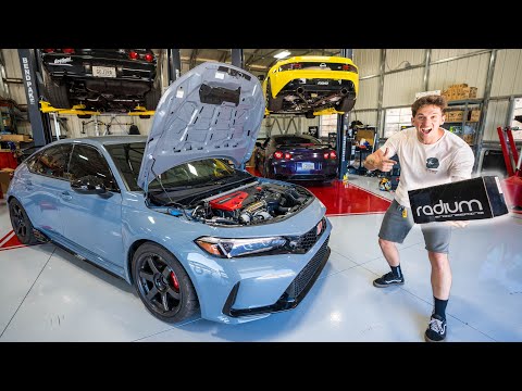 Kit de lata de captura doble de radio | 2017+ Honda Civic Tipo R (20-0426-FL)