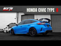 Borla 2023+ Honda Civic Type R ATAK Cat-Back Exhaust w/ 4in Black Anodized Carbon Fiber Tips