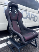 Recaro RSS BK Large FRP Seat in Kamui Black / Brilliant Mesh Red | 81-089.67.641-0