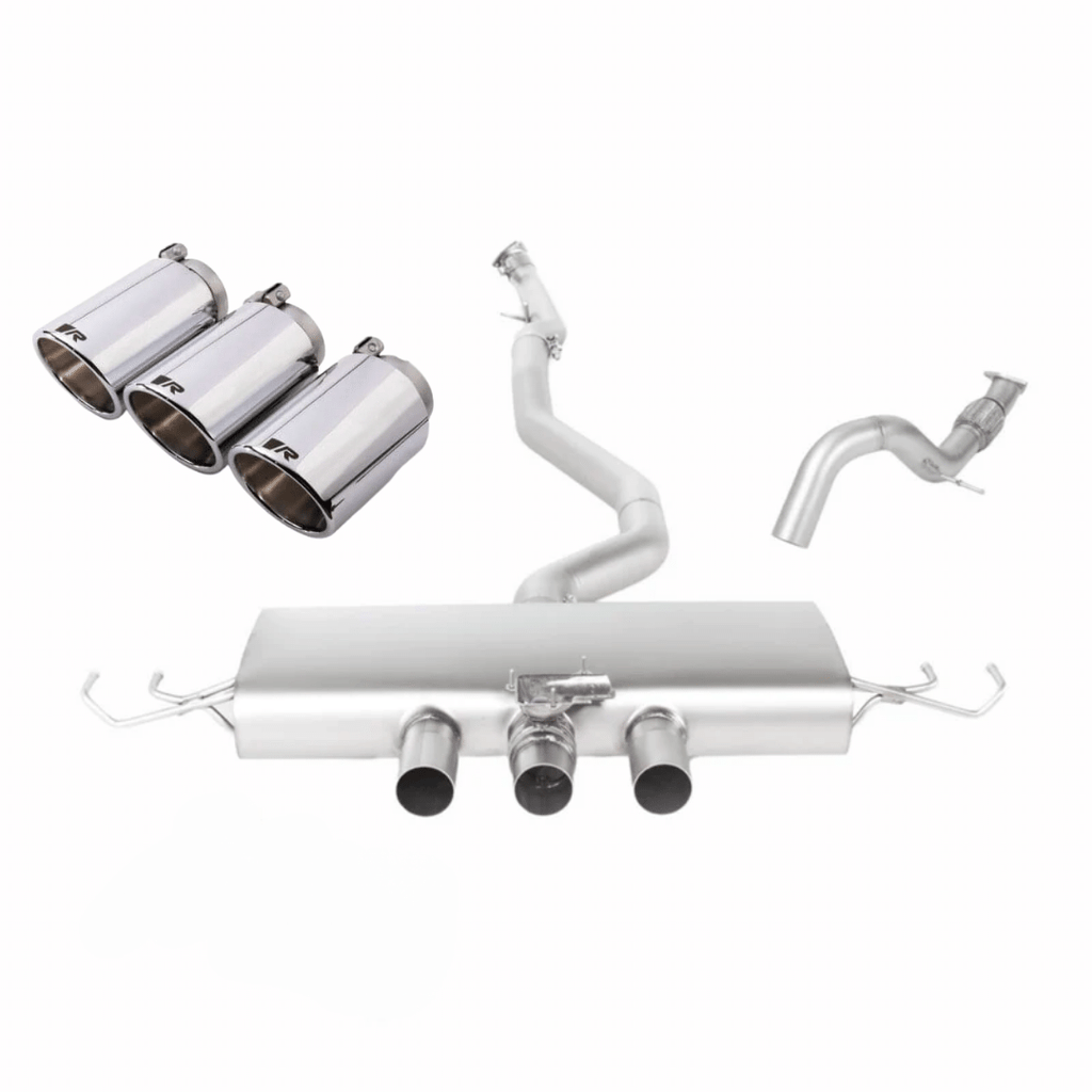 Remus Civic Type R 70SR Turbo-Back Exhaust with 102mm Angled Rolled Ch ...