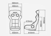 BRIDE GRADATION XERO CS PLUS FIA COMPLIANT FRP BUCKET SEAT | H02GGF