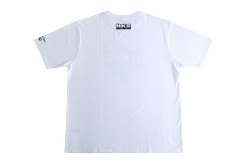 HKS T-SHIRT SUPER RACING WHITE L (51007-AK649)