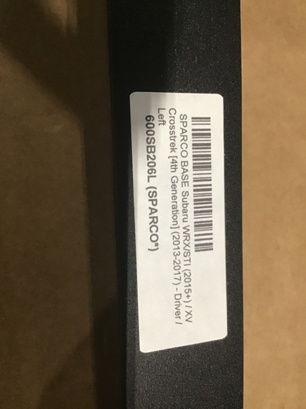 Sparco Seat Base 2015, 2016+ WRX, STi (Left) — Scratch & Dent