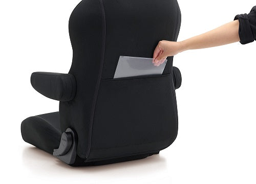 Bride Streams Cruz Reclinable Seat in Black Synthetic Leather