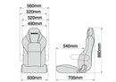 Bride Streams Cruz Reclinable Seat in Red | Armrest not included