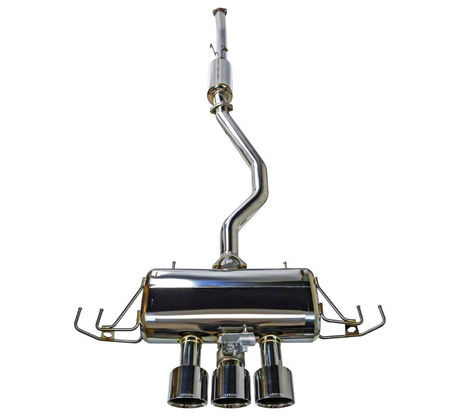 Remark 2023+ Honda Civic Type R FL5 Sports Touring Triple Tip Q-Spec Cat-Back Exhaust w/ Front Pipe (RK-C3076H-09Q)