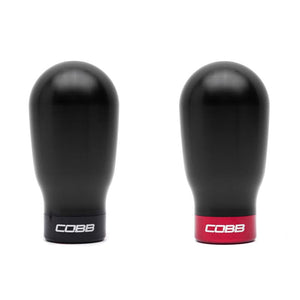 Perilla COBB Cobb Subaru de 6 velocidades con peso alto, color negro (incluye ambos collares rojos + negros) (213370-BK)