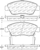 StopTech Street Touring 02-06 Acura RSX tipo S/93-95 Civic Coupe/04-05 Civic Si