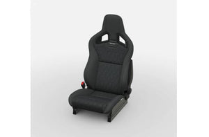 RECARO Cross Sportster CS de cuero negro con asiento del pasajero con calefacción (rec410.10.2785)