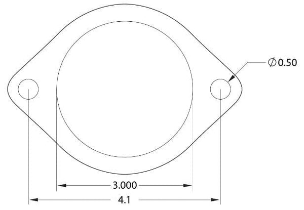 GrimmSpeed ​​Junta Bajante a Catback 3" 2 pernos 2X GRUESO (grmGasket-076001)