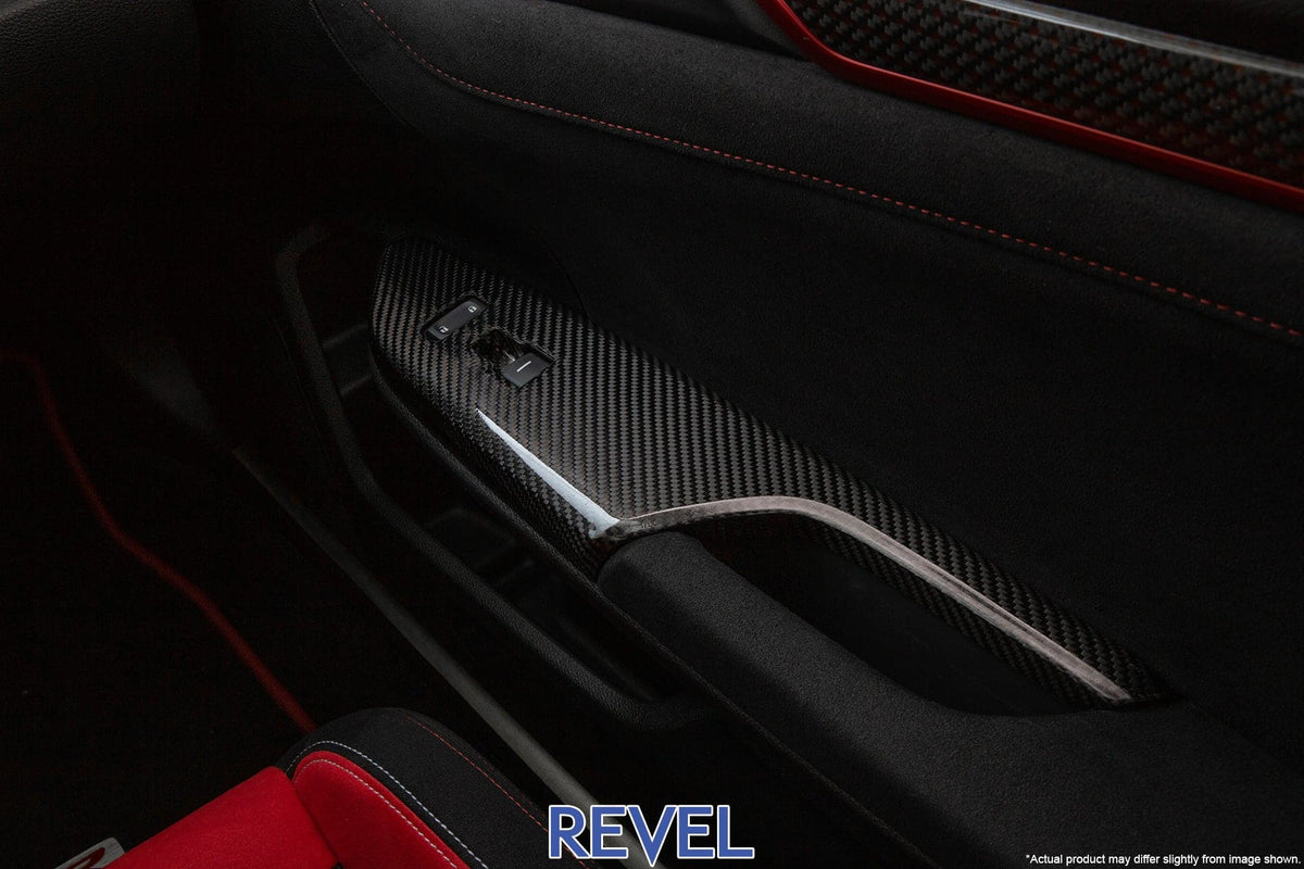 Paneles de interruptor de ventana Revel GT Dry Carbon 2017+ Honda Civic - 4 piezas