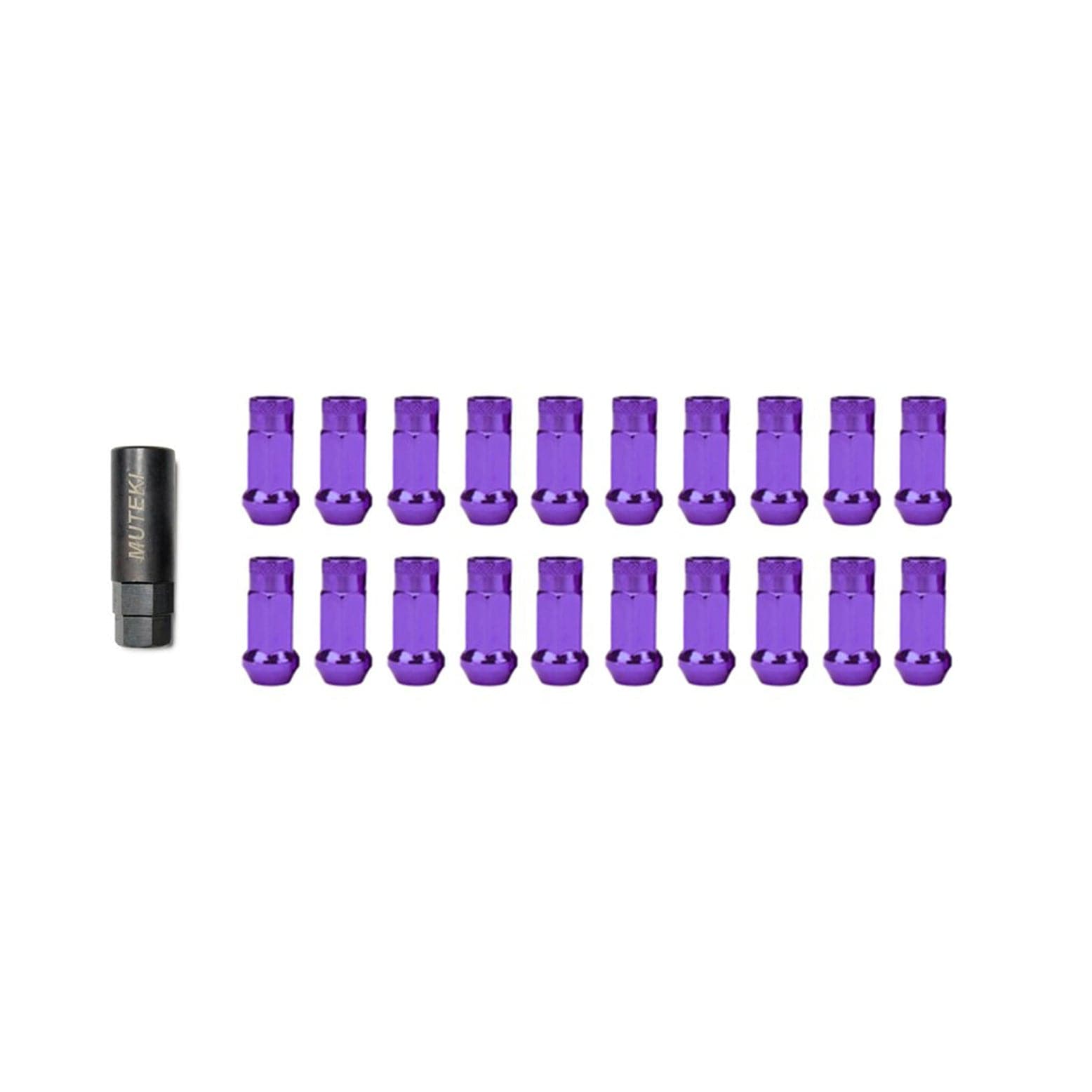 Wheel Mate Muteki SR48 Open End Lug Nuts - Purple 12x1.25 48mm