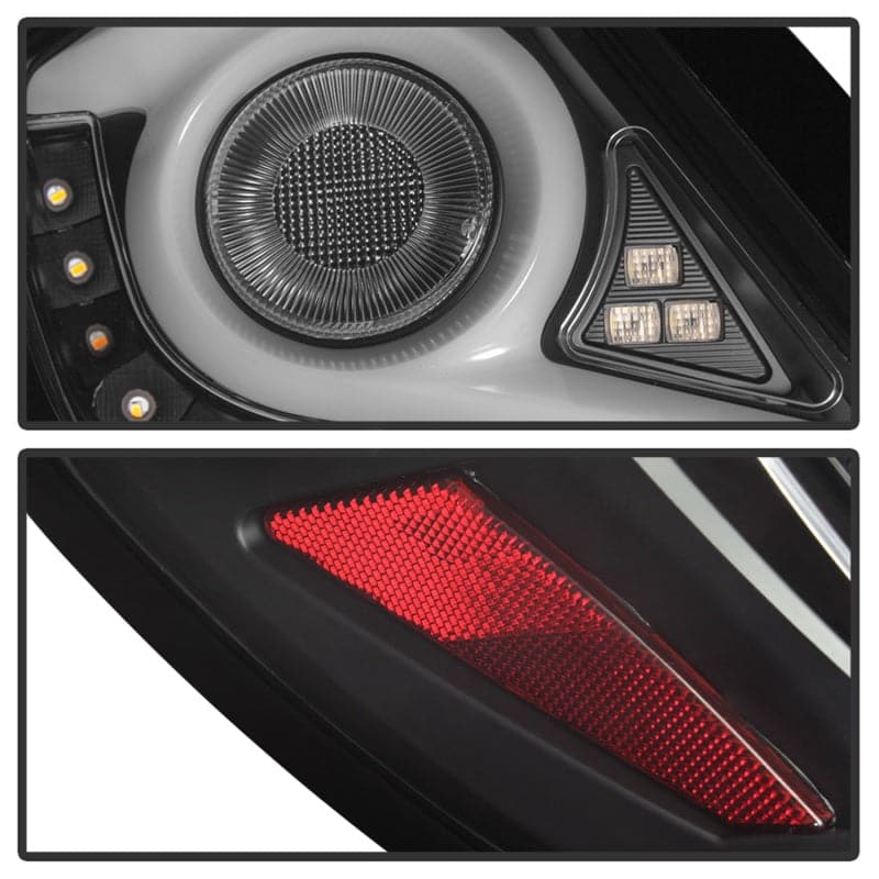 Spyder 16-19 Honda Civic Sedan Light Bar LED Black Tail Lights