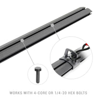 Juego de accesorios de riel transversal Go Rhino Universal XRS 37 3/4 - Tex.Negro