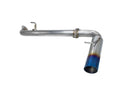 Single-Exit Axle Back Exhaust w/ Burnt Stainless Single Wall Tip