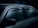 WeatherTech 12-14 Subaru Impreza / 13+ XV Crosstrek Deflectores de ventana laterales delanteros y traseros - Humo oscuro