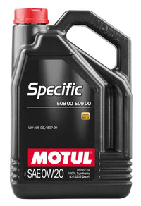 Motul 5L Specific 508 0W20 4X5L Oil - Acea A1/B1 / VW 508.00/ 509.00 / Porsche C20