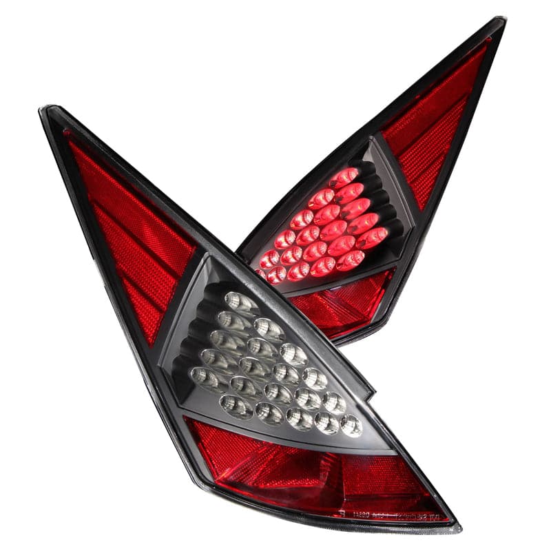 ANZO 2003-2005 Nissan 350Z LED Taillights Black (321099)