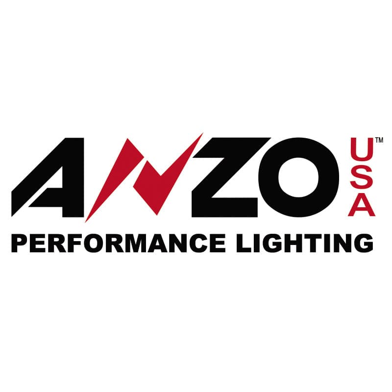 ANZO 2003-2005 Nissan 350Z Projector Headlights w/ Halo Black (121444)