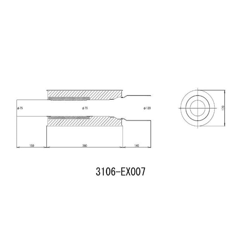 HKS Universal SS Hi-Power Muffler (120mm tip / 75mm piping)