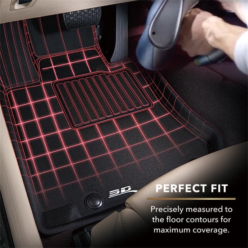 3D MAXpider 2015-2020 Tesla Model S Kagu 1st Row Floormat - Black