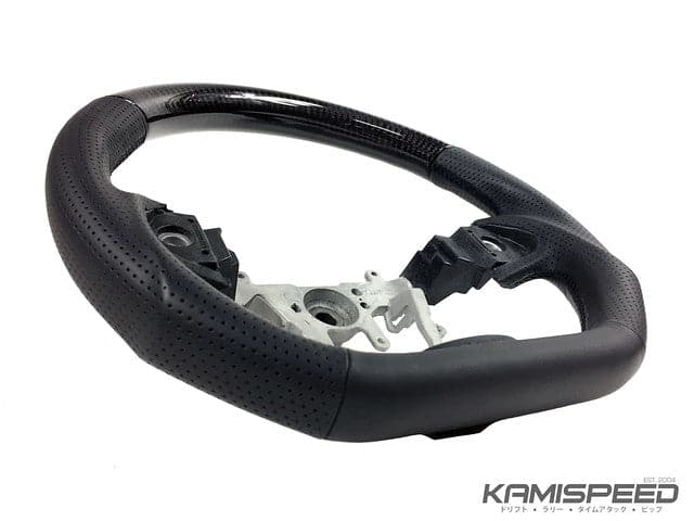 DAMD Carbon D-Shaped Black Stitch Steering Wheel Subaru WRX/ STi 05-07, Legacy/ Outback 04-06, Forester 05-08