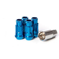 Wheel Mate Muteki SR48 Open End Locking Lug Nut Set of 4 - Blue 12x1.50 48mm