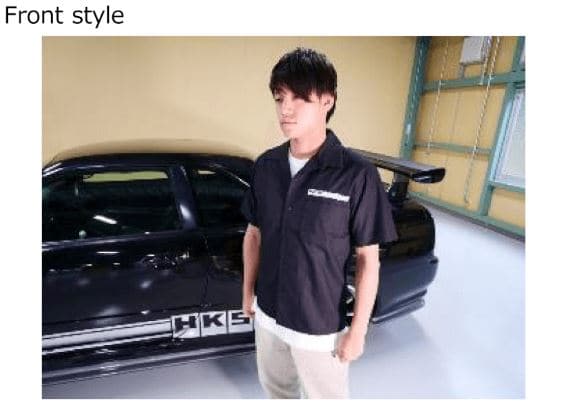 HKS MOTORSPORT BUTTON-UP SHIRT BLACK XL