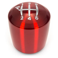 Raceseng Ashiko Shift Knob (Gate 1 Engraving) M12x1.25mm Adapter - Red Translucent