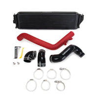 Mishimoto 2017+ Honda Civic Type R Intercooler Kit - Intercooler negro Tubos rojos