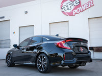 aFe Takeda 2.5in 304SS Cat-Back Exhaust System w/ Carbon Tips for 17-20 Honda Civic Si Sedan I4 1.5L