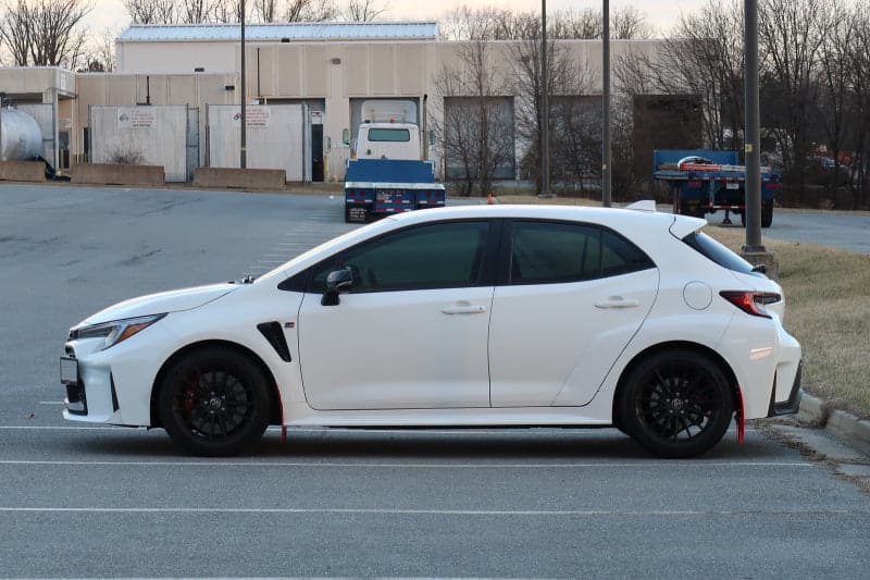 Rally Armor 2023+ Toyota GR Corolla Red UR Mud Flap w/ Black Logo