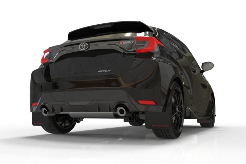 Rally Armor 20-23 Toyota GR Yaris Hatchback Black Mud Flap w/ Red Logo