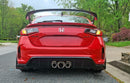 Rally Armor 2023+ Honda Civic Type R Black Mud Flap Grey Logo