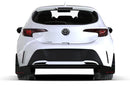 Rally Armor 2019+ Toyota Corolla Hatchback Black UR Mud Flap Silver Logo