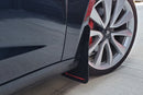 Rally Armor 17+ Tesla Model 3 UR Guardabarros negro con logotipo gris oscuro