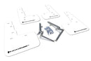 Rally Armor 17+ Honda Civic Type R White Mud Flap w/ Black Logo