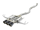 aFe Takeda Escape Cat-Back de 3 pulgadas 304 SS con puntas de fibra de carbono 17-18 Honda Civic Type R L4 2.0L (t)