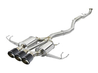 aFe Takeda Escape Cat-Back de 3 pulgadas 304 SS con puntas de fibra de carbono 17-18 Honda Civic Type R L4 2.0L (t)