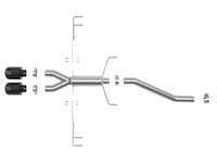 aFe Takeda Sistema de escape con eje trasero 304SS de 2.5 pulgadas 17-19 Honda Civic Type R L4-2.0L (t) - Punta negra