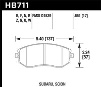 Hawk 13-22 Subaru BRZ / 13-16 Scion FR-S / 2022 GR86 / 13-16 Scion FR-S HP Plus Front Street Brake Pads