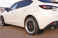Rally Armor 2014+ Mazda3/Mazdaspeed3 UR Black Mud Flap w/ Grey Logo