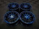 BC Forged KZ10 Obsidian Blue S2000 17x7.5" & 17x9" Staggered Wheels